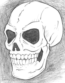 How to draw a human skull by Nate Lindley
