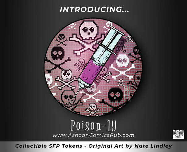 Picture of the Poison-19 NFT art by Nate Lindley of Ashcan Comics Pub. (ACP).