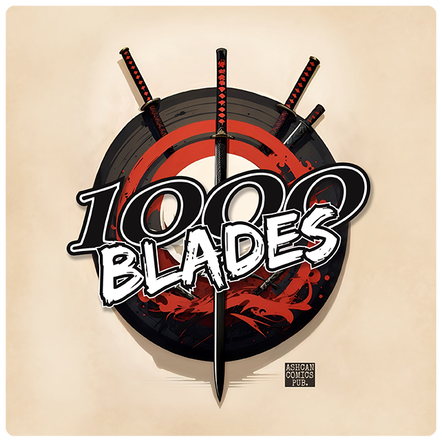 Logo for 1000 Blades (2024) trading card game.