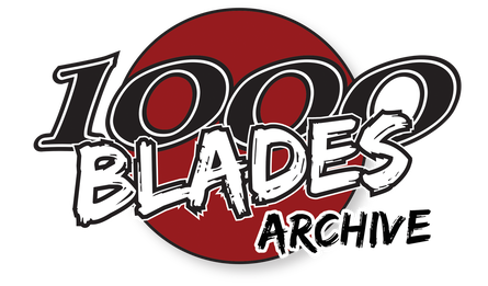 Welcome picture for the 1000 Blades card game, by Nate Lindley of Ashcan Comics Pub (ACP).