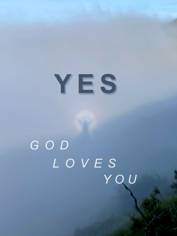 The official full resolution image of Yes. God Loves You.